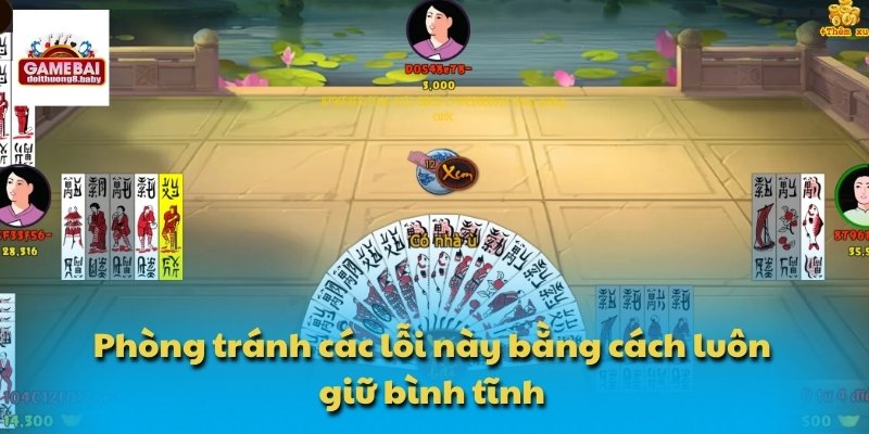 Phòng tránh các lỗi này bằng cách luôn giữ bình tĩnh