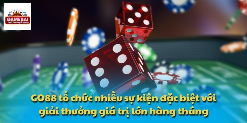 GO88 tổ chức nhiều sự kiện đặc biệt với giải thưởng giá trị lớn hàng tháng